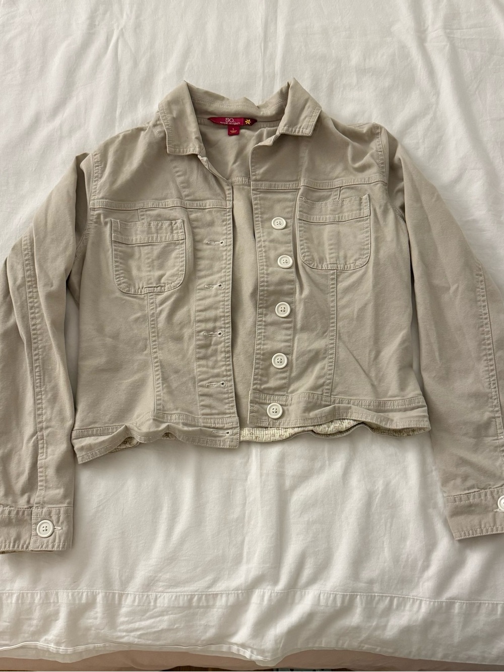 SO Clothing cropped jacket in size L